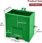 Ballast Box 3 Pt Hitch 800lbs Counterweight For Cat 1 Tractor Steel Heavy Duty