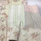 Pair Curtain Panels Cottage Shabby Floral Patchwork 41 X 84 Each Pastels Roses