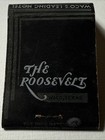 Vtg 1930s The Roosevelt Hotel Waco Texas Matchbook Vtg Matches Advertising