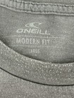 O   neill Mens T Shirt Size Large Gray Logo Fishing Casual Short Sleeve Tee