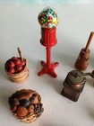 Lot Of 9 Vintage Dollhouse Miniature Misc  Country Store Items 1 12 Scale