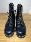 Men   s Doc Martens Dark Blue 8 Eye Combat Boots Sz 12 Air Wair Soles