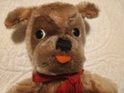 Steiff Mopsy Dog Hand Puppet Vintage 1960 d
