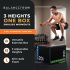 Balancefrom Fitness 16 Pound Versatile 3 In 1 Plyometric Jumping Exercise Box