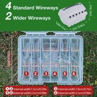 Fishing Line Spooler Organizer Box 6-spool Storage Case Holder Tackle Tool Gears