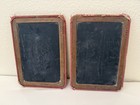 Antique Vintage Double Sided Child s School Writing Slate    pat   d April 3 1877   