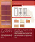 1 Lite Red Oak Clear Tempered Glass Stain Grade Solid Interior Wood French Doors