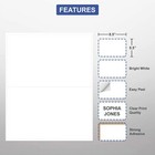 Half Sheet Shipping Address Labels White 8 5 X 5 5 Inch 100 Labels Laser Inkjet