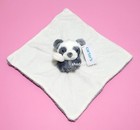 Carters Panda Bear Security Blanket Soft Plush Gray White Baby Lovey 67833 Nwt