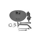 Lot 4 Slimline Directv Dtv Dish Antennas Ka ku Hd Mpeg4 W monopoles