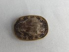 Genuine Taxidermy Rattlesnake Head Belt Buckle Real Snake Skin On Solid Brass