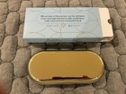 Dosey 7 Day Pill Compact Travel Pill Organizer W  Mirror - Blue gold - New 
