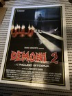 Original Folded  Demons 2   Italian Poster Rare Subway 39   x55    Two Fogli
