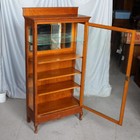 Antique Oak Curio Cabinet     Single Door China Cabinet