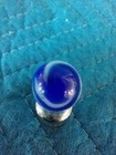 Blue Swirl Christensen Agate Handmade Marble With 9 And Tail 5 8 Mint Condition