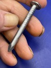 1940 Dated Railroad Nail Raised Numbers On A Pentagon Stamped Head