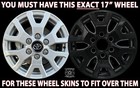 4 Fits Toyota Tacoma Sr5 2024-2026 Black 17  Wheel Skins Rim Covers Hub Caps