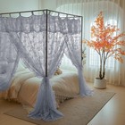 Mosquito Net Lace Netting Sleeping Bed Canopy   Tubes Romantic Dust Proof Set