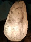 Himalayan Pink Crystal Rock Salt Lamp Wooden Base   Cord 4lbs 8    Tall - Works     
