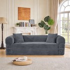 83  Boneless Couch For Living Room 3-seater Corduroy Sofa With Fixed-shape Frame