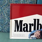 Vintage Marlboro Man Cigarette Metal Sign