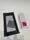 G fore Women Super Luxe Leather Golf Glove Left Hand Pink White Size M l