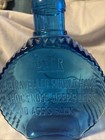 4 Vintage Clevenger Motto Bottles   Flasks - Cat  Hen  Deer  Sheep