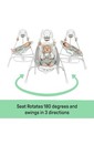 Ingenuity Inlighten Soothing Swing Rocker Vibrating Swivel Infant Seat Nate New