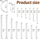 Heavy Duty Hand Sewing Needles Set - Large Eye Leather Sewing Needles For Hand S