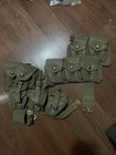 Original British Ww1 P08 Webbing Ammunition Pouch Left And Right  straps 1915