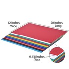 20 Pieces   10 Colors Opaque Cast Acrylic Sheets 12  X 20  X 0 118  For Crafts