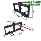 49  Hay Bale Spear Skid Heavy Duty Attach Steer Tractor Loader Quick Tach 3000lb