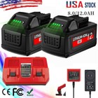 For Milwaukee For M18 18v 12 0ah Extended Lithium 48-11-1880 Battery   Charger