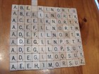 Set 100 Genuine Authentic Scrabble Board Game Letters Tiles Maple Color Finished
