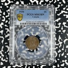 1936 Canada Small Cent Pcgs Ms63bn Lot g2035 Choice Unc 