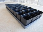 Set Of 3 Divided Trays And 96 - 2 5 Inch Square Deep Nursery Pots Landmark