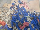 1960 Currier   Ives Civil War Print - 54th Massachusetts Attack On Fort Wagner