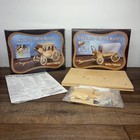 Bits And Pieces Stagecoach And Covered Wagon Wooden Model Kits Lot