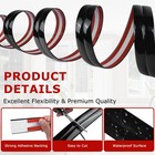 Lsgcq Wall Corner Protector Peel And Stick Trim 1 6 In X 10 Ft  Black