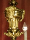 Heavy Antique Chandelier Gold-bronze Bronze Mazarin French Big 6 Lamps    23 62 