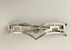 Vtg Sterling Silver Contour Barrette - Timeless Design - 3 Inches - 6 65 Grams