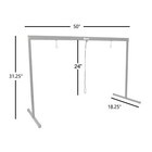 Sunpack Metal Grow Light Stand For Indoor Gardening  Black  50in