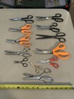 Huge Lot Of Vintage Sewing Scissors Wiss Claus Fiskars White Singer Stork