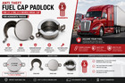 Anti Theft Fuel Cap Padlock For Kenworth Diesel Cap   11 3 Cm   4 5 Inches 