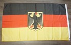Vintage Germany Brd Flag With Eagle Coat Of Arms Approximately 152 X 82 Cm