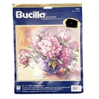 Vintage Bucilla Needlepoint Kit Peonies In Bloom 4771 16    X 14    Read