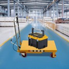 Hydraulic Lift Table Cart 500lbs Manual Single Scissor Lift Table 30 5  W wheels