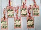6 Christmas handmade gift Tags scrapbooks parties crafts junk Journals parties