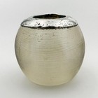 Vesta Match Striker   Holder Sterling Silver   Glass Edwardian London 1903