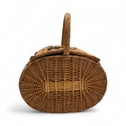 Wicker Picnic Basket With Iconic Burberry Nova Check Interior - Luxe